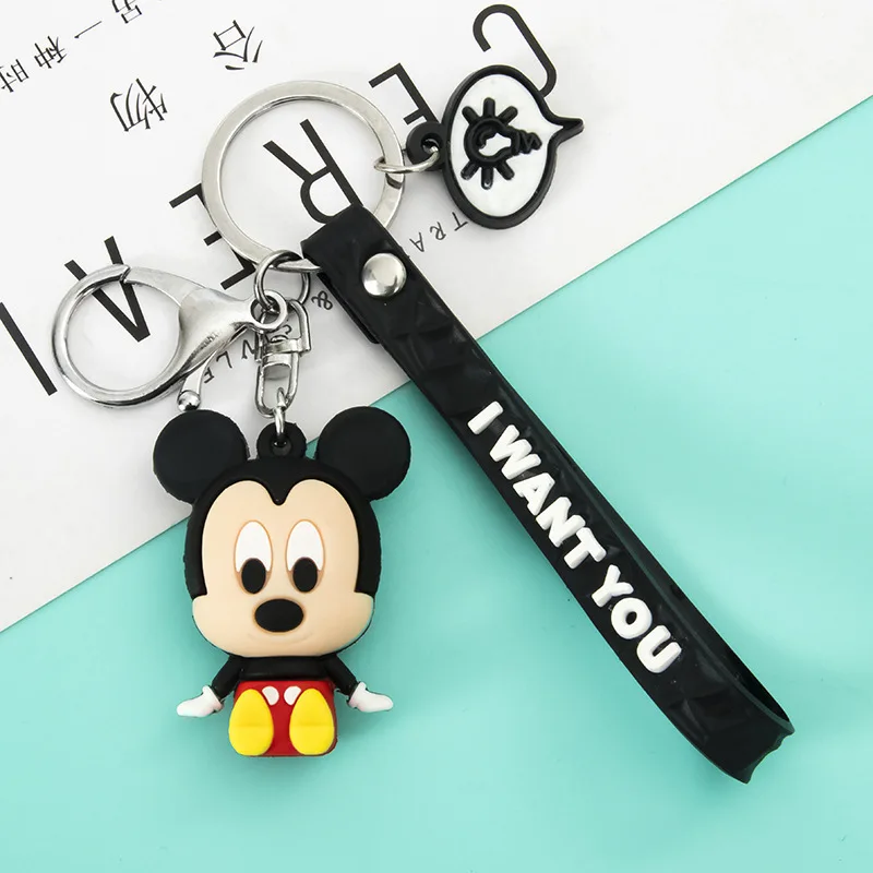 Disney ' s Mickey Mouse Minnie Privjesci Za ključeve, Ljubitelje crtića Privezak PVC Figure Privjesak Za Auto Torbe Privjesak Ukras