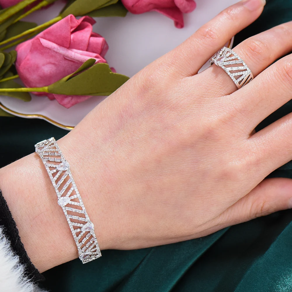 GODKI Luksuzni Modni Skup prstenova s браслетами iz Saudijske Arabije, Nakit kompleti za žene, Vjenčanja vjenčani бринко, par, kao mulheres 2019