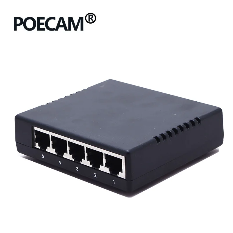 Injektor 5-port pasivni PoE switch 12 24 4/5+ 7/8 - brzina prijenosa 10/100 Mbit/s plastičnom kućištu kamere za video nadzor ip kamere