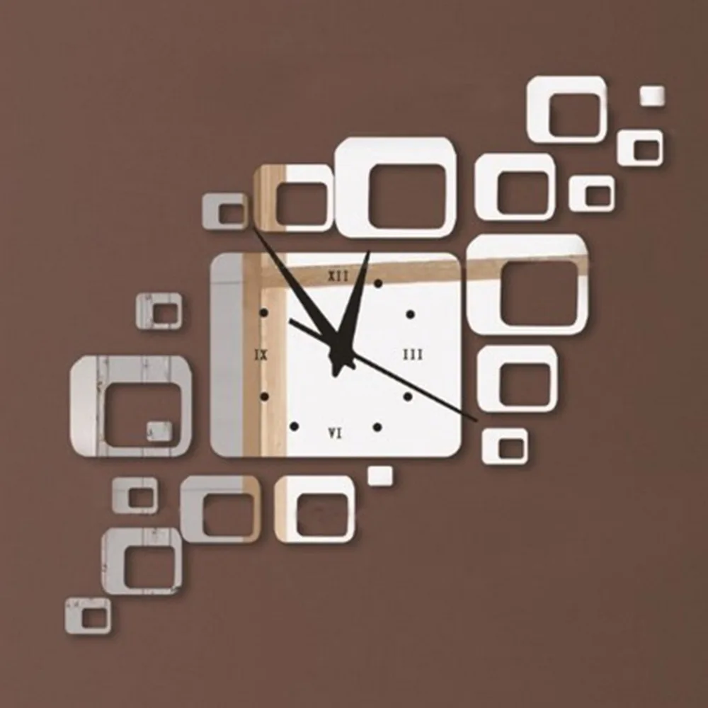 Kreativna prodaju akril sat za uređenje doma u dnevnoj sobi tišina trg slr zidni satovi kvarcni sat Slika 0 