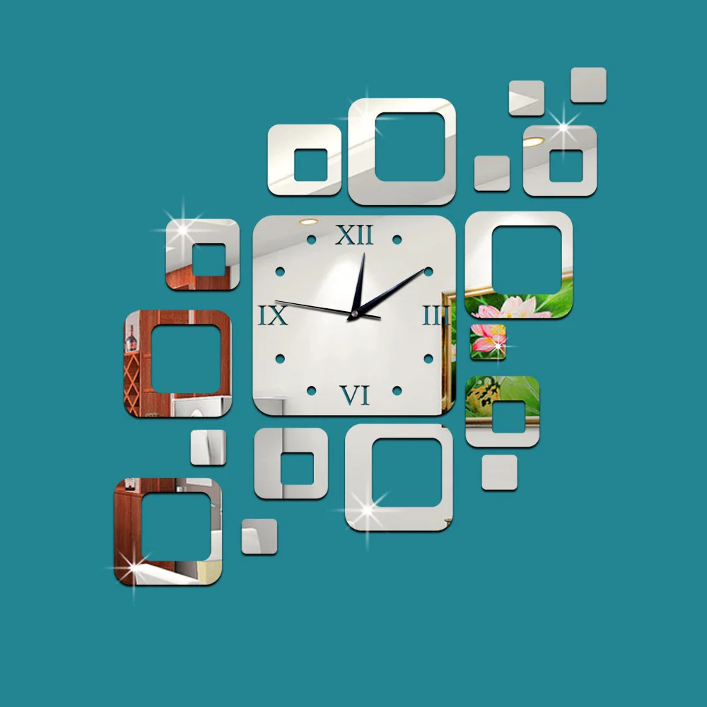 Kreativna prodaju akril sat za uređenje doma u dnevnoj sobi tišina trg slr zidni satovi kvarcni sat Slika 4 