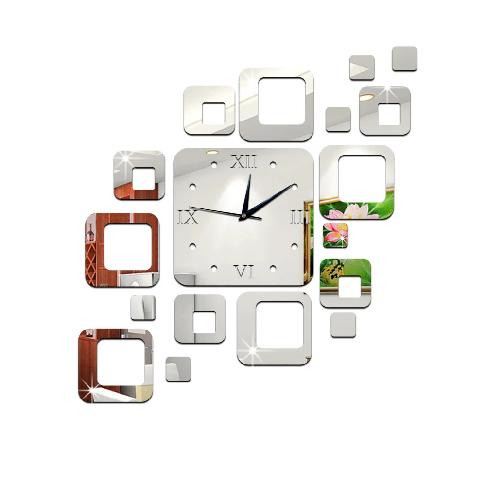 Kreativna prodaju akril sat za uređenje doma u dnevnoj sobi tišina trg slr zidni satovi kvarcni sat Slika 5 