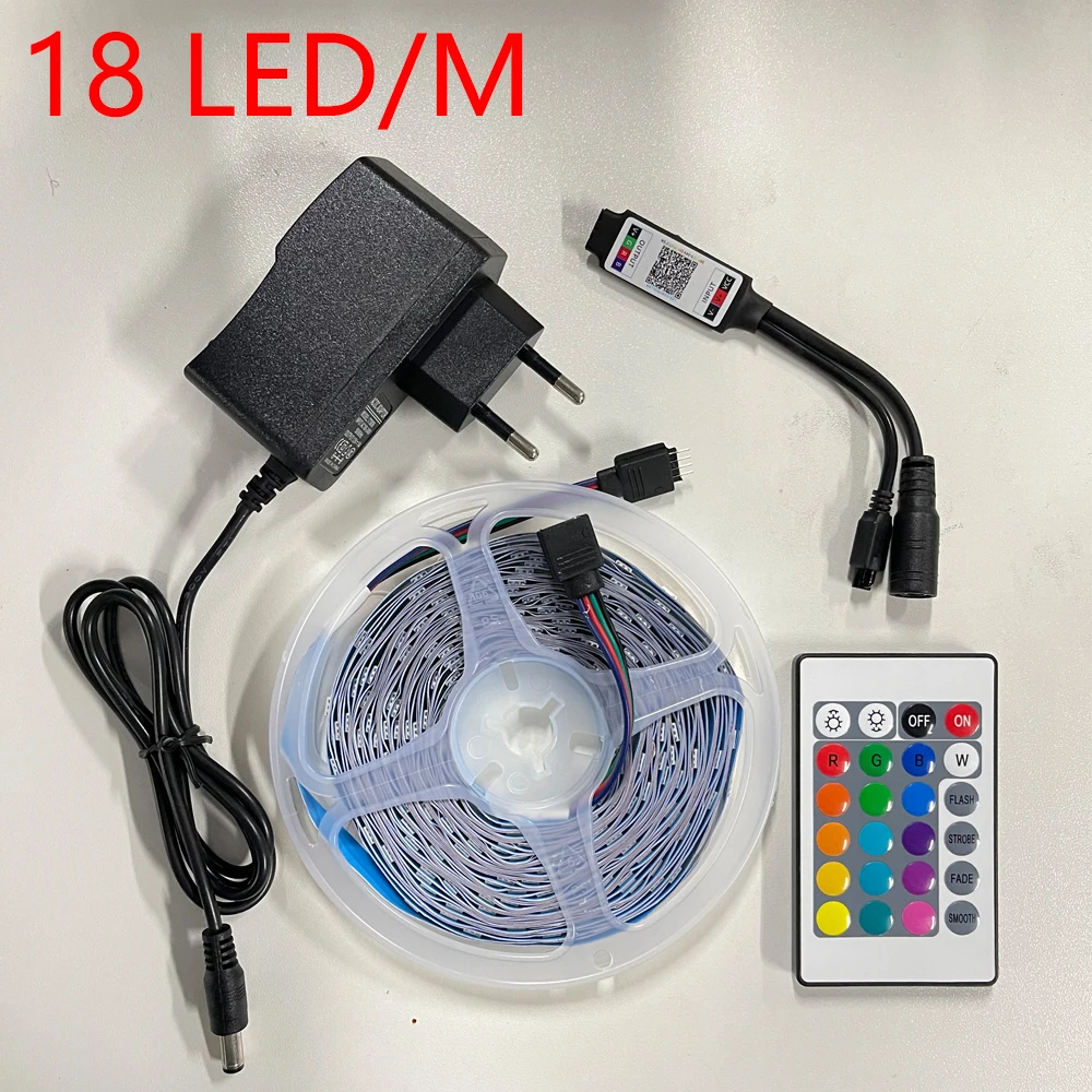 Trake led Svjetla Luces WIFI Bluetooth Upravljanje Luz RGB 5050 16,4 - 98,4 Pite Fita Za Para Habitacion Spavaća soba Večernja TV Ukras Slika 1 