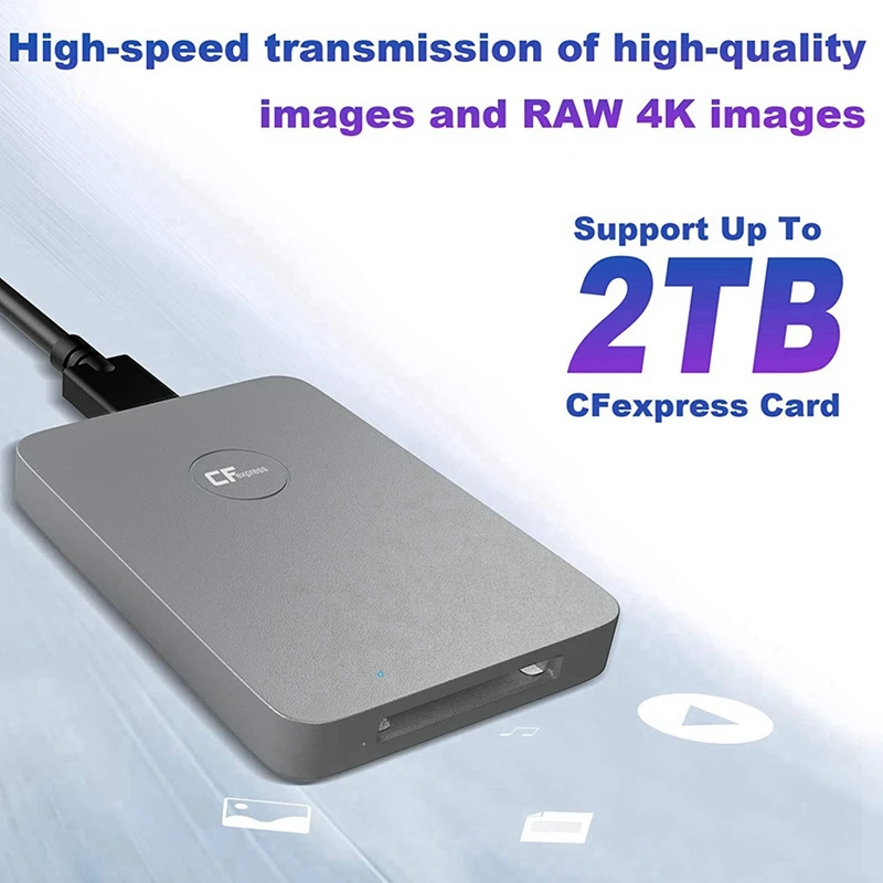 Čitač kartica CFexpress USB 3.1 Gen 2 10 Gbit / s Čitač CFexpress Type B Prijenosni Aluminijski Adapter memorijske kartice CFexpress