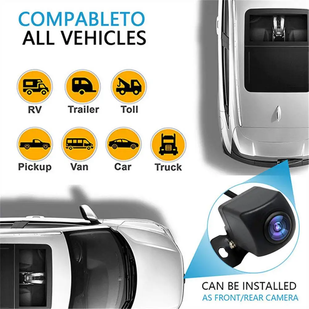 Auto Sigurnosna Kamera 170 stupnjeva WiFi Bežična HD 1080P stražnja Kamera IP 67 Vodootporne Obrnuta Automatska Sigurnosna Auto Skladište