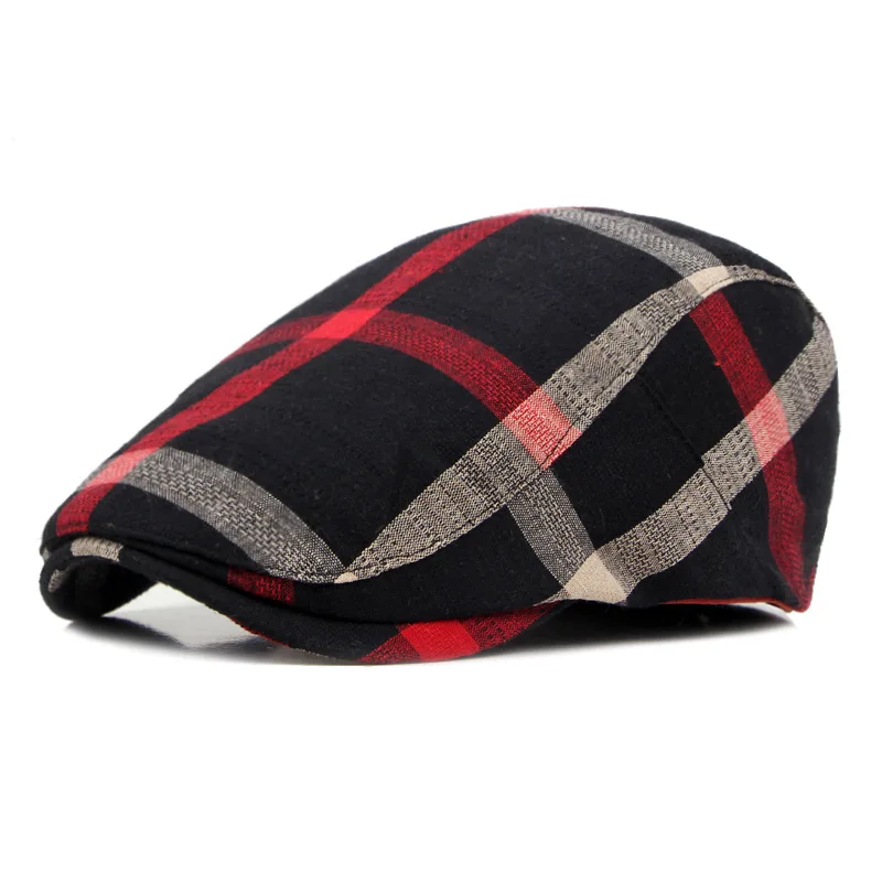 Ljeto Jesen Prozračni Tanak Ženski uzima Britanski Stil je Klasičan Retro Pokrivač Pamučnim kapu Muška moda Učinite Staru Prednji šešir D12 Slika 0 