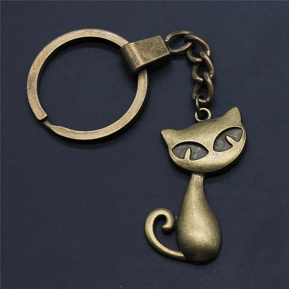 1 Kom. privjesak za ključeve Mačka je životinja privjesak za ključeve moda topla rasprodaja privjesak za žene privjesak za ključeve za auto privjesak za ključeve za automobil Slika 3 