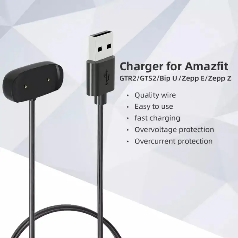 Punjač za priključnu stanicu Smartwatch Adapter USB Kabel Za Punjenje Kabel Za pametne sati Amazfit GTR 2(GTR2) GTS 2 Mini Zepp E Bip U Pro