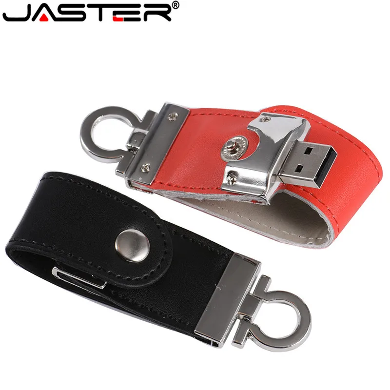 JASTER USB flash drive Kožni metalni privezak za ključeve Pendrive creativo USB 2.0 64 GB, 32 GB, 16 GB i 8 GB 4 GB