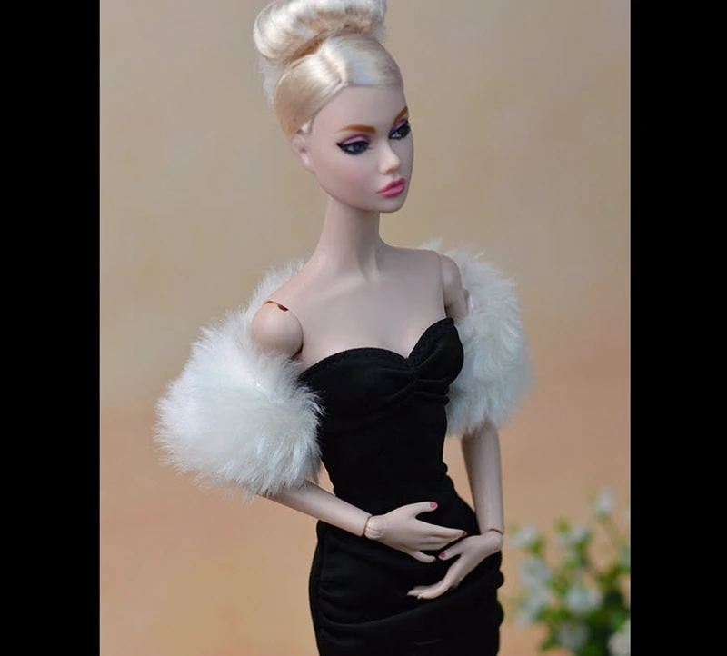 Moderan bijela Duga od samta Šal od Пашмины Pribor za lutke Barbie Lutke Monster High Poklon za dječji dom Slika 0 