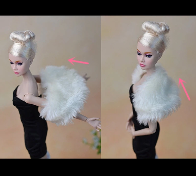 Moderan bijela Duga od samta Šal od Пашмины Pribor za lutke Barbie Lutke Monster High Poklon za dječji dom Slika 2 