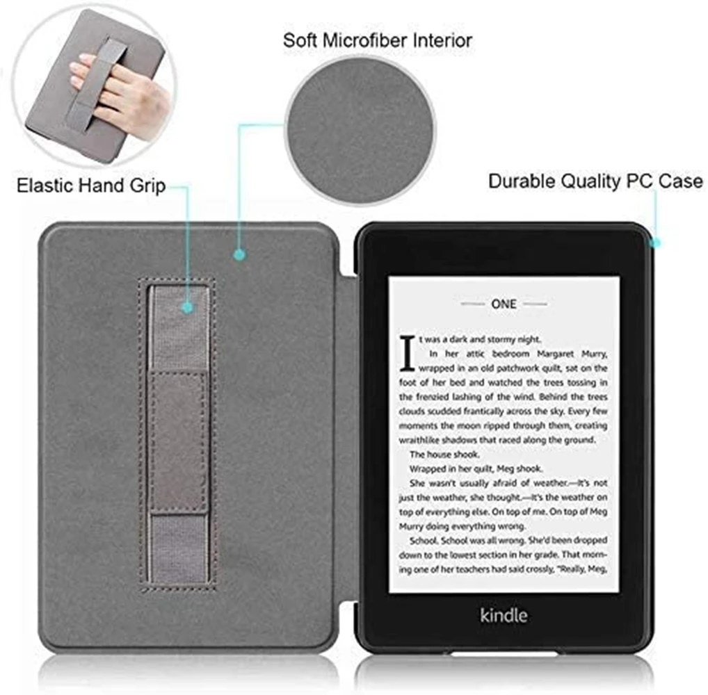 Za Kindle Paperwhite 11-og Smart torba s remenom za ruku Magnetski Poklopac za 6,8' Paperwhite 5 M2L3EK 2021 Objavljen Zaštitna ljuska