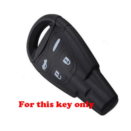 Novo 4 tipke silikonska guma torbica za ključeve od automobila torbica za SAAB 9-3 9-5 93 95Blank daljinski privjesak bez ključa pribor Slika 2 