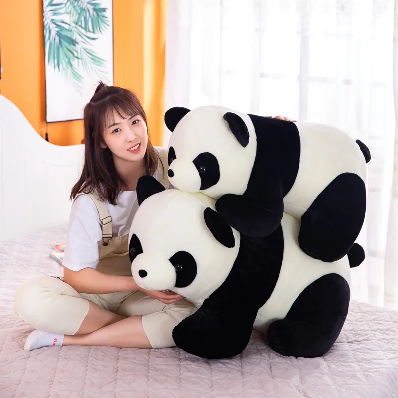 Slatka Panda Mekani Plišani Lutke Božićni poklon Kawai Igračke Velike Životinje Spavaća jastuk Mekani Pamuk Panda Jastuk Večernje igračke Kućni dekor
