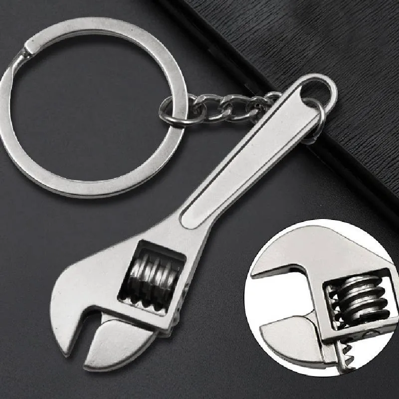 Auto-Metalni Ključ Stil Privjesak za ključeve Kreativni Modni Poklon Srebrna Kompaktni Privjesak Privjesak s šok diska kočnice Slika 2 