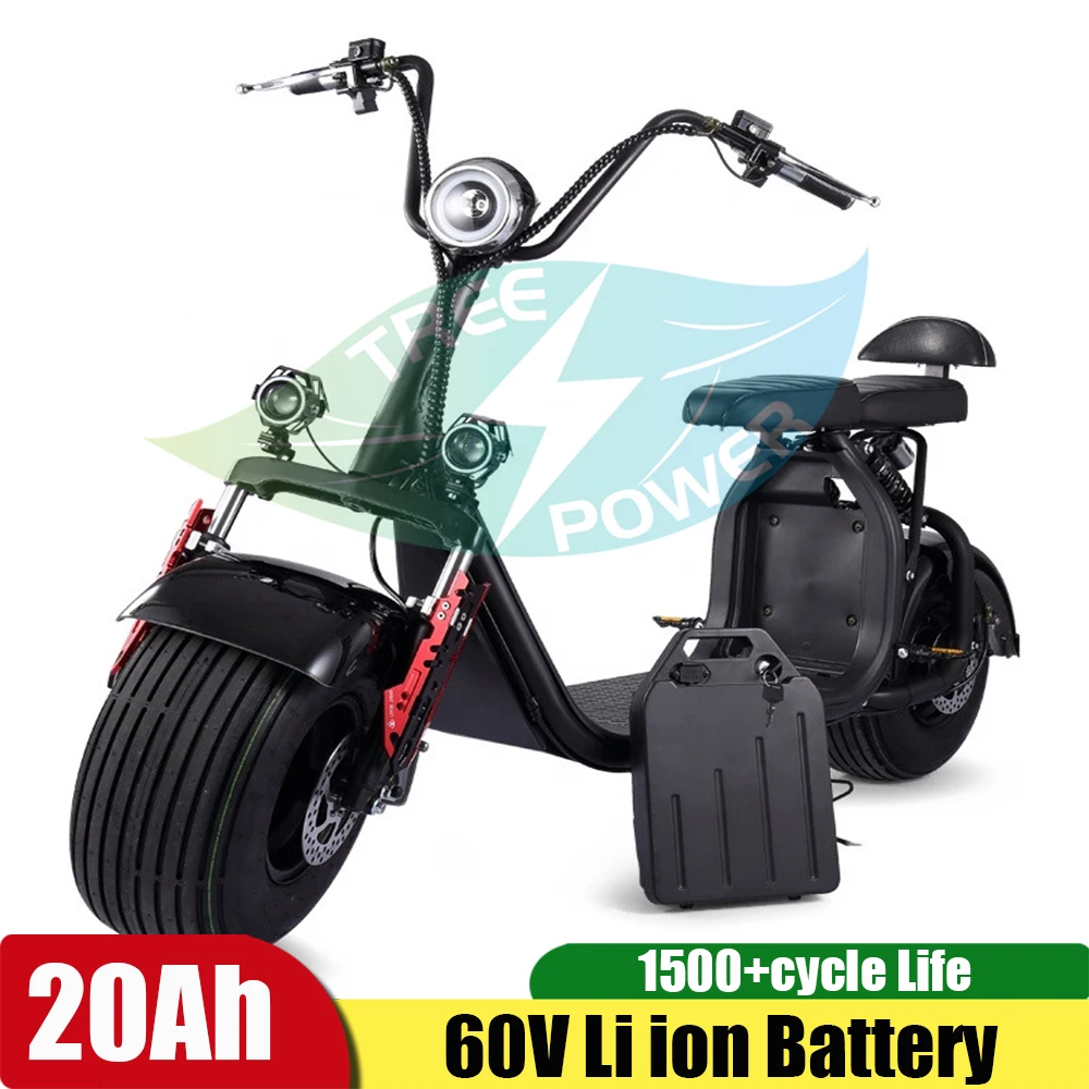 TPO 60 20 Ah li-ion Baterija 60 U 18 Ah Li-ion za X7 Citycoco Električni Skuter Bicikl +5A Punjač