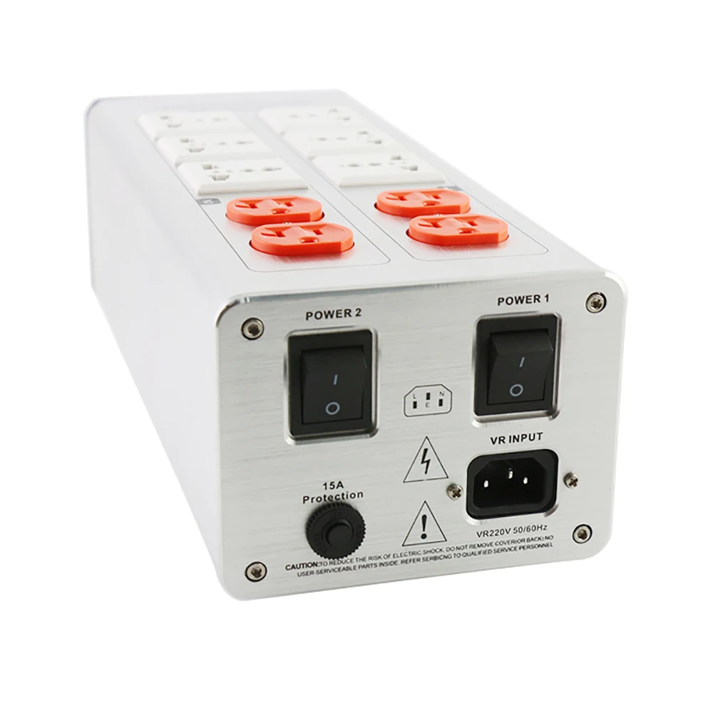 AC 100-240 3-U-1 High-end Filter za Napajanje Audio Pročišćivač Молниезащита LED Zaslon Univerzalni Utičnica za Napajanje 15A 3000 W VR890