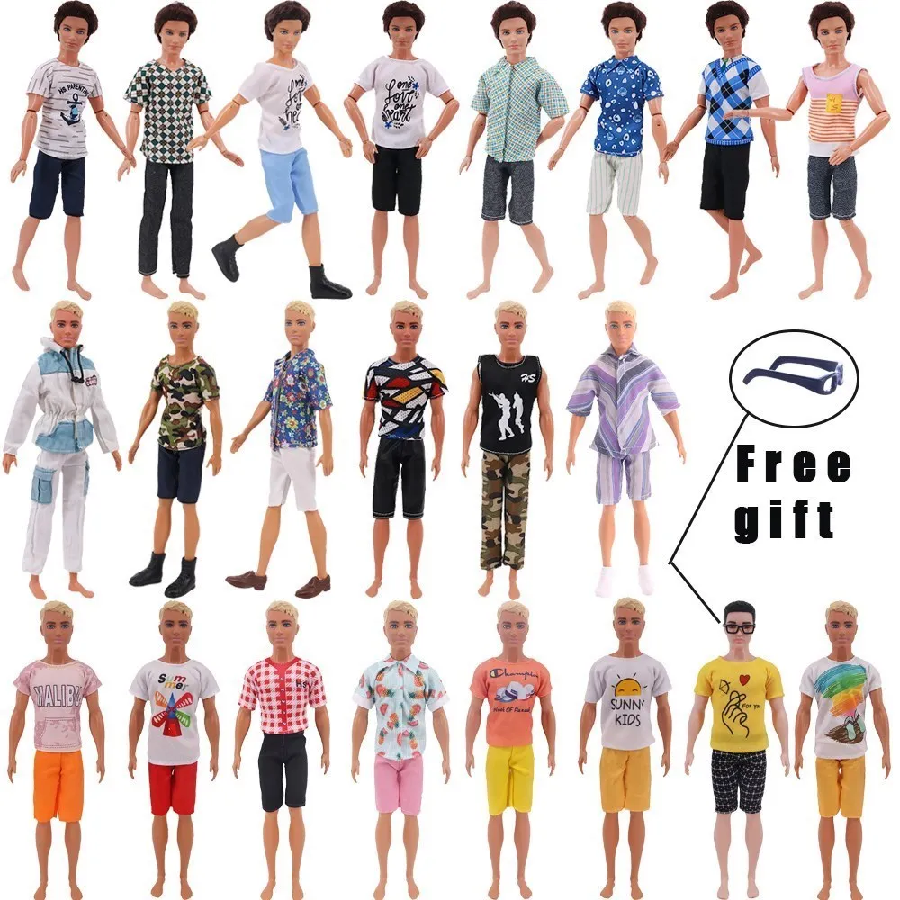 Odjeća za Ken Odijelo 2 Kom./Compl. T-Shirt+Kratke Hlače,Jakne Za 30 Cm Odjeća Za Američkog Dječaka Kućica Za Lutke Barbie,Naša Generacija Slika 3 