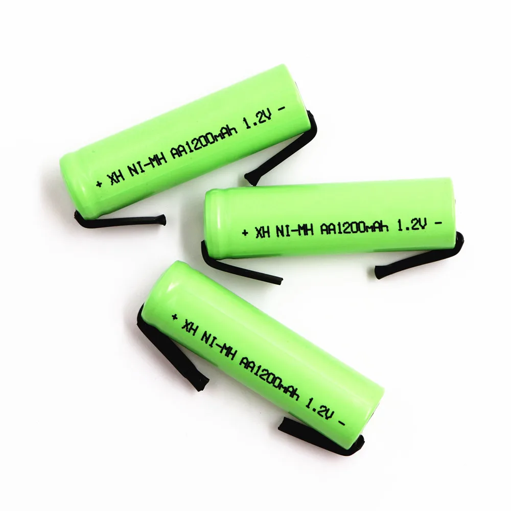 2-20шт AA Punjive 1,2 1200 mah Ni-MH Baterije sa Zavarenog Nikla ploče za Izmjenjive Baterije električni brijač