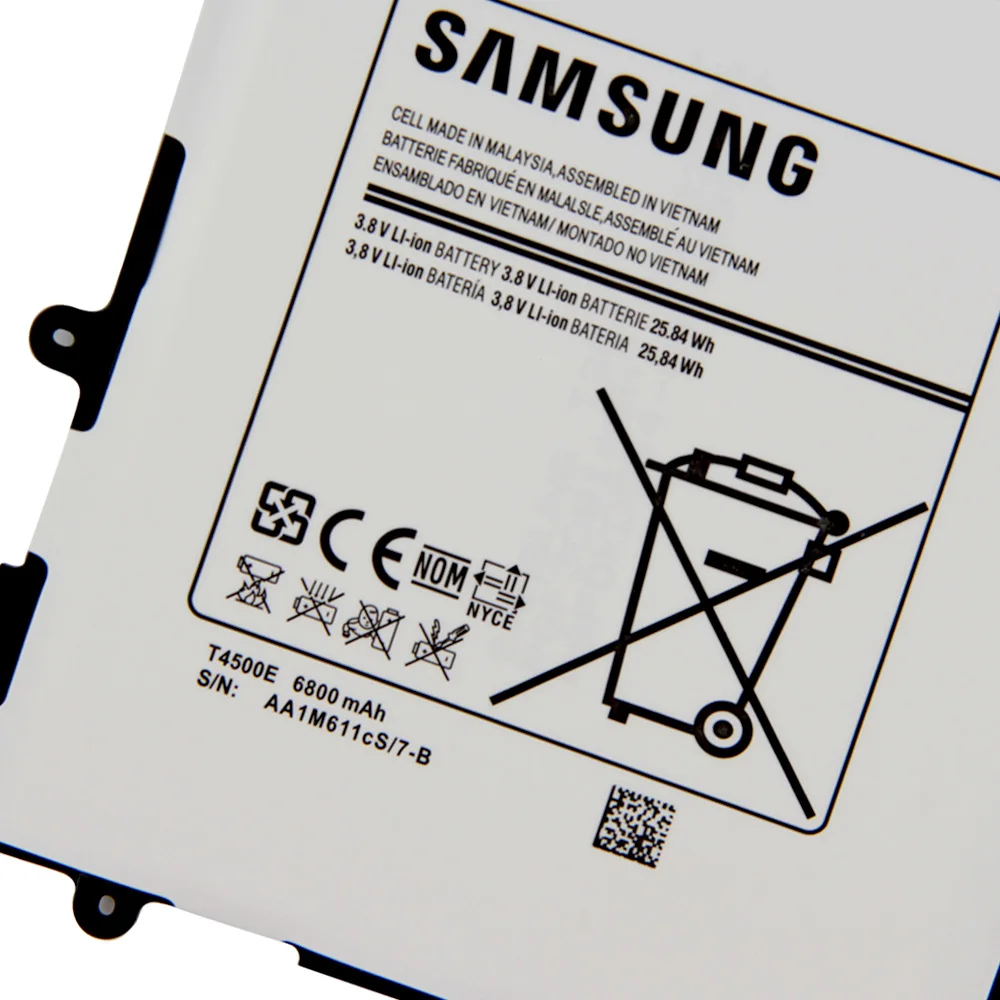Originalni SAMSUNG Baterija T4500C T4500E T4500K Za Samsung GALAXY Tab3 P5210 P5200 P5220 Autentična Baterija Tableta 6800 mah