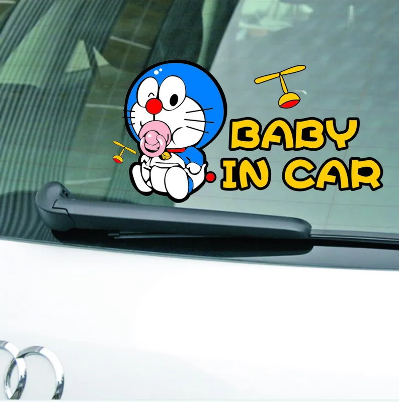Auto Naljepnice Doraemon Bebe U Automobilu Crtani Slatka Slatka Zabava Kreativna Naljepnica Za Vjetrobransko Staklo Prtljažnika Auto Tuning Stil D20