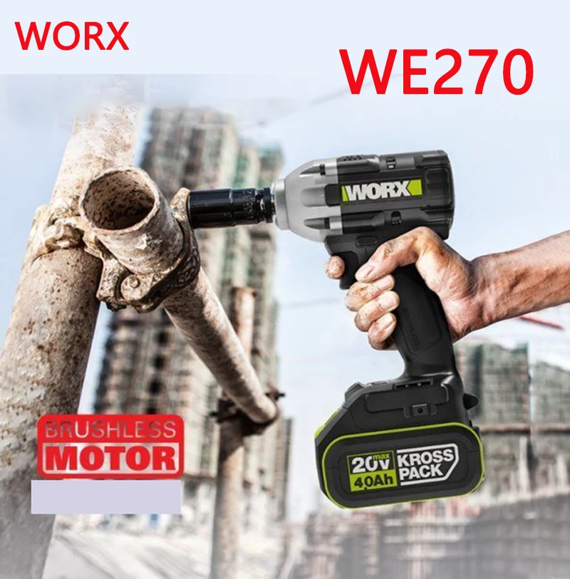 Utjecaj ključ WORX WE270 Poseban električni alati za radne police i auto mehanika