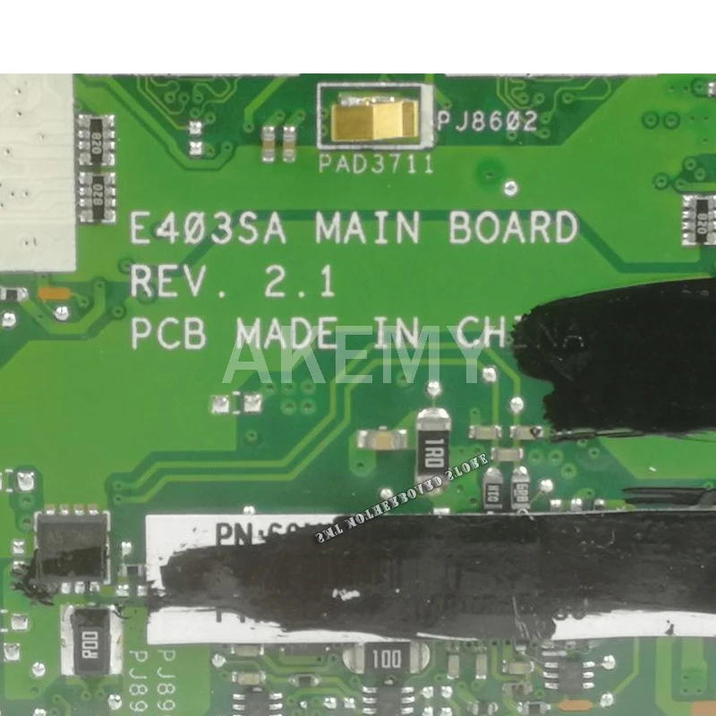 Matična ploča E403SA za matične ploče Asus E403SA E403S radi na originalni Test N3700 4 jezgre 4G RAM 64 G SSD