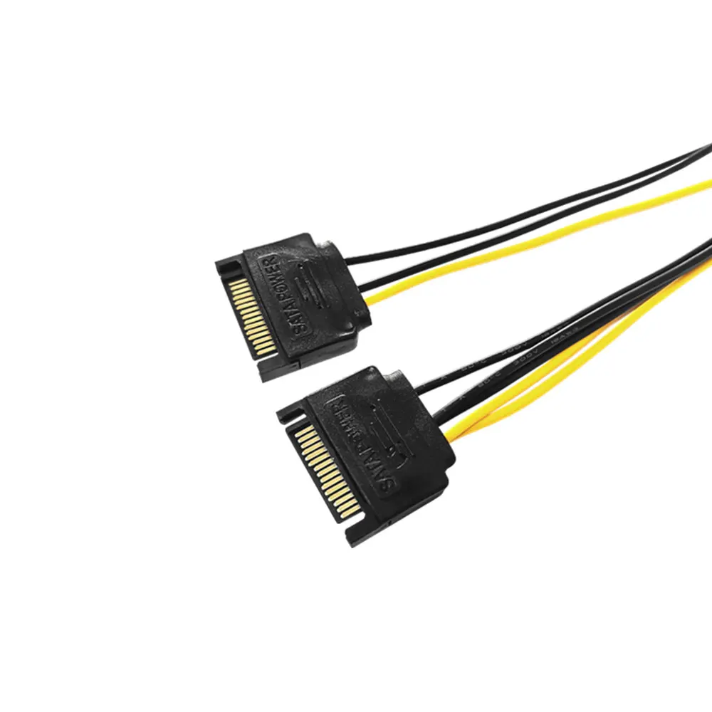 20 cm Dvostruki Priključak SATA za 8-pinskom grafičke kartice PCI-E Kabel za Napajanje za Adapter Kabel za Napajanje Kabel za napajanje Grafičke kartice 18AWG