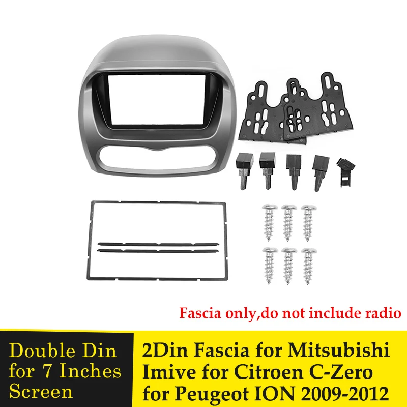 Auto ploča za radio za CITROEN C-Zero Czero za PEUGEOT ION EV za MITSUBISHI i MiEV 2009-2012 Set nastavka za prednjoj ploči