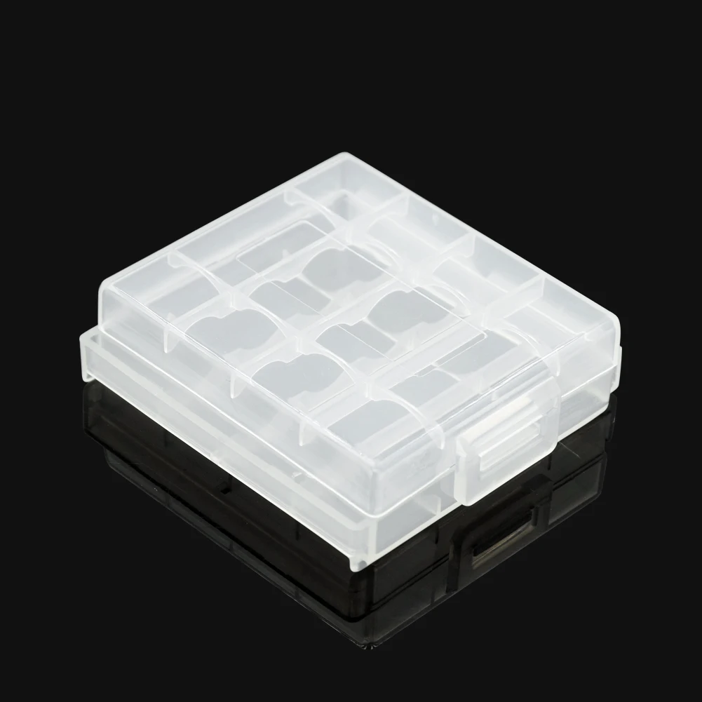 Prozirni Poklopac pretinca za baterije za 2x 4x 8x AA AAA Pretinca za Baterije Kontejner Torba Torbica Organizator Kutija Torbica s isječcima Kutija za skladištenje