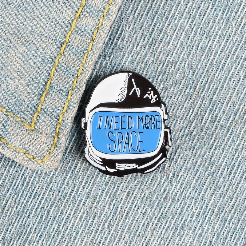 Treba mi više эмалевой igle svemirskog astronauta personalizirane broš astronauta kodovi za ikone ruksak kaput Slika 1 