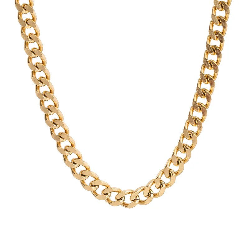 MEYRROYU Od nehrđajućeg čelika dvo-boja debela ogrlica-lanac za žene s lancem za ключиц 2021 Modni Nove fancy večernji poklon nakit