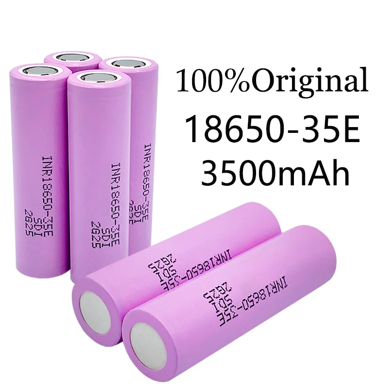 1-10 stvarni kapacitet izvorna snaga litij baterija 18650 35E 3500 mah 3,7 U 25A, velika snaga inr18650 električni alati