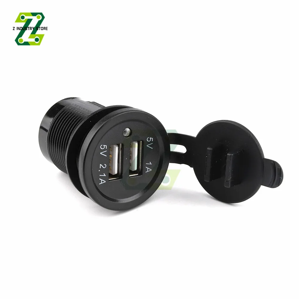 12-24 U Double Punjač USB Priključak za Brzo Punjenje Vodootporni Prilagodnik izmjeničnog napona za Auto Moto