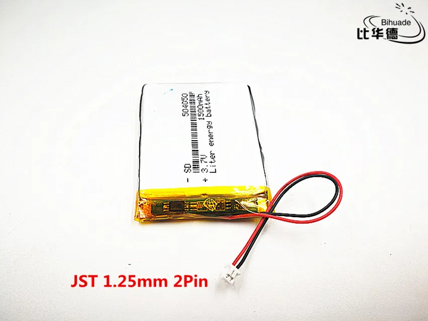 Полимерно-litij Lipo baterija 3,7 1500 mah 504050 JST 1,25 mm privatna certifikat kvalitete CE FCC ROHS MSDS