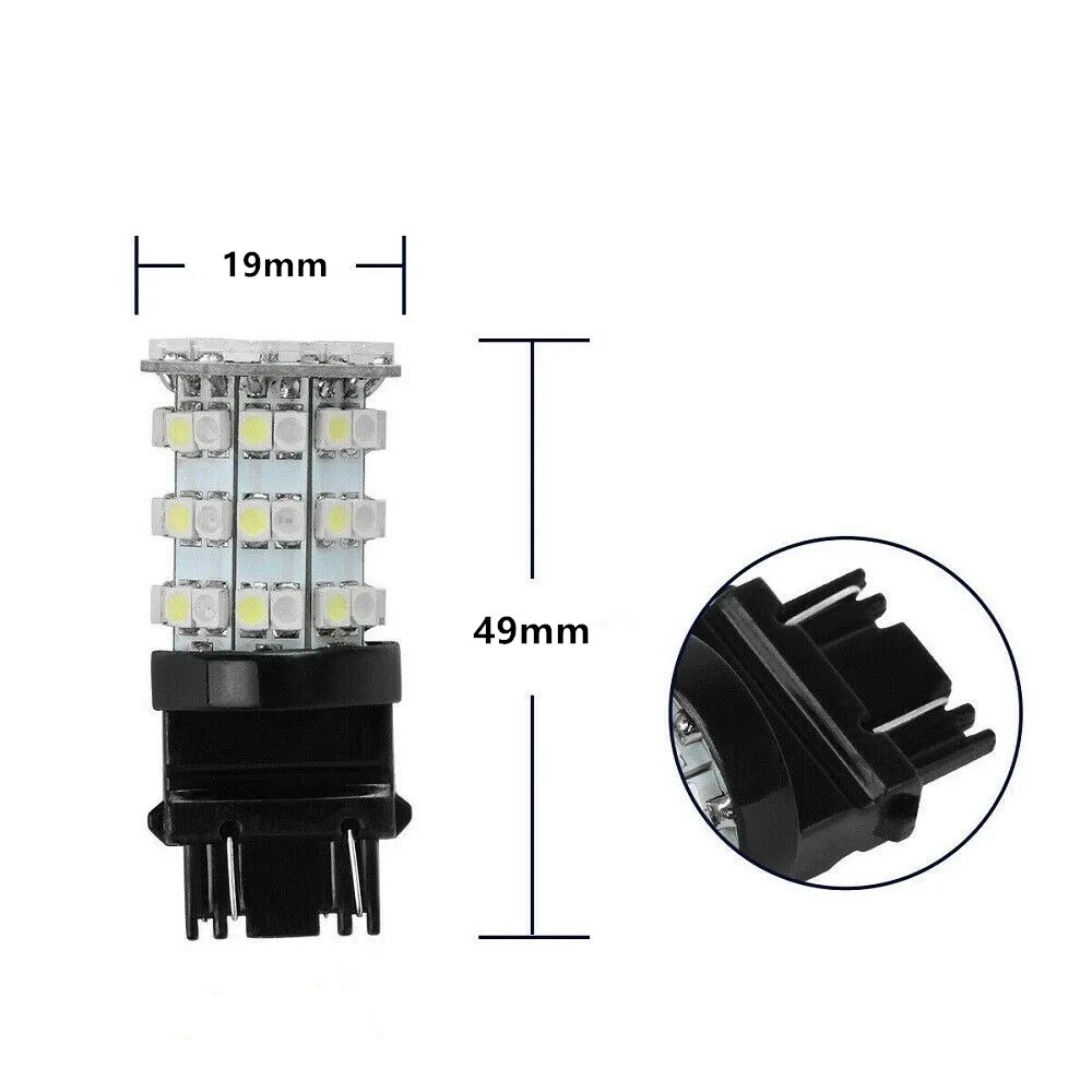 2X 3157 SMD LED Žarulje Pokazivača smjera Lampe Bijeli Amber Boje s Gornjim poklopcem Dvije Signala Smjera / DRL Auto Svjetlo Slika 3 