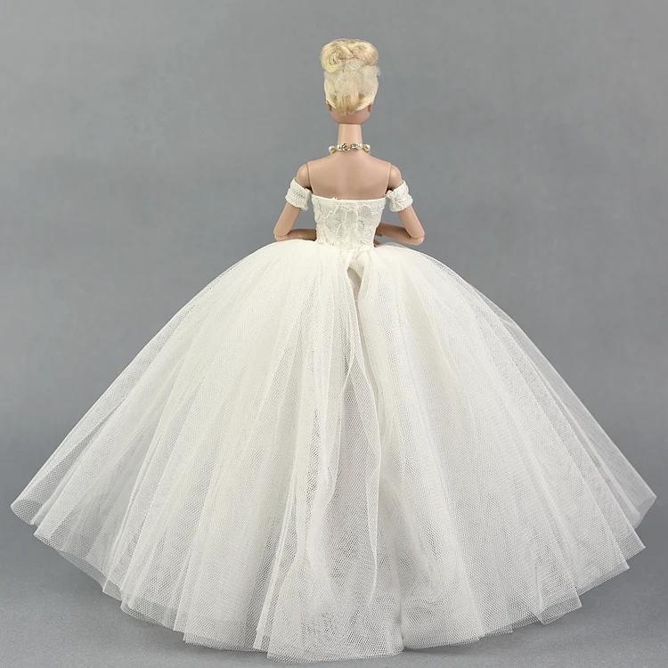 Vjenčanicu za lutke Barbie izvorni večernja haljina 1/6 BJD Večernja haljina s ushićenje suknju Odjeća i Pribor za odjeću vestiti bijela crna