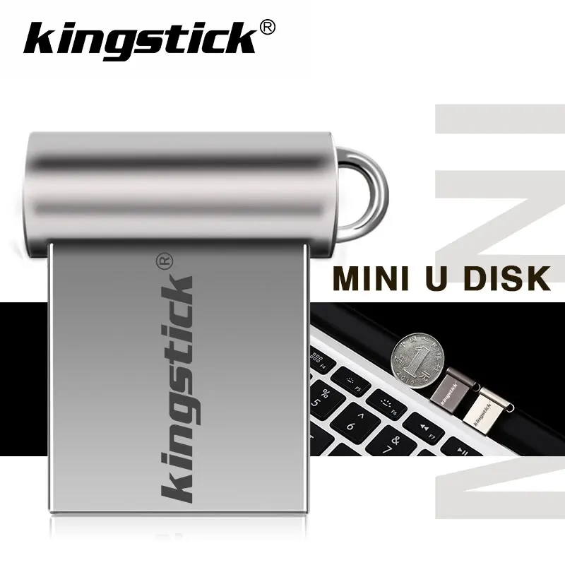 Kingstick USB Flash drive, flash drive 4 GB 8 GB 16 GB, 32 GB, 64 GB I 128 GB Flash drive USB Izbrisivi memorijski pogon s prstenom za ključeve Memory Stick za poklon Slika 1 