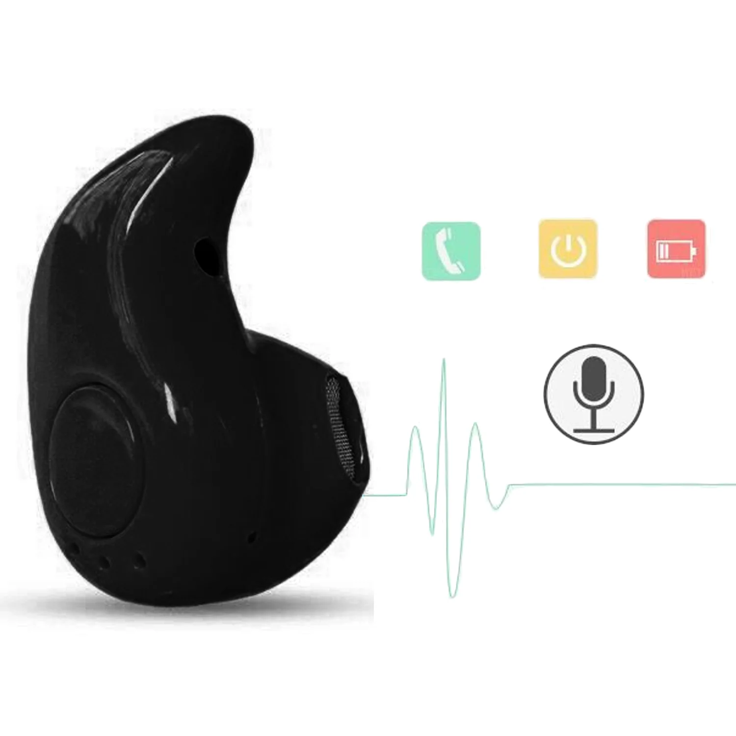Vococal Univerzalni Mini-Nevidljiva Bežična slušalica u uhu, kompatibilan s Bluetooth 4.1 еарфонная Slušalice-liner za iPhone Xiaomi Huawei Samsung