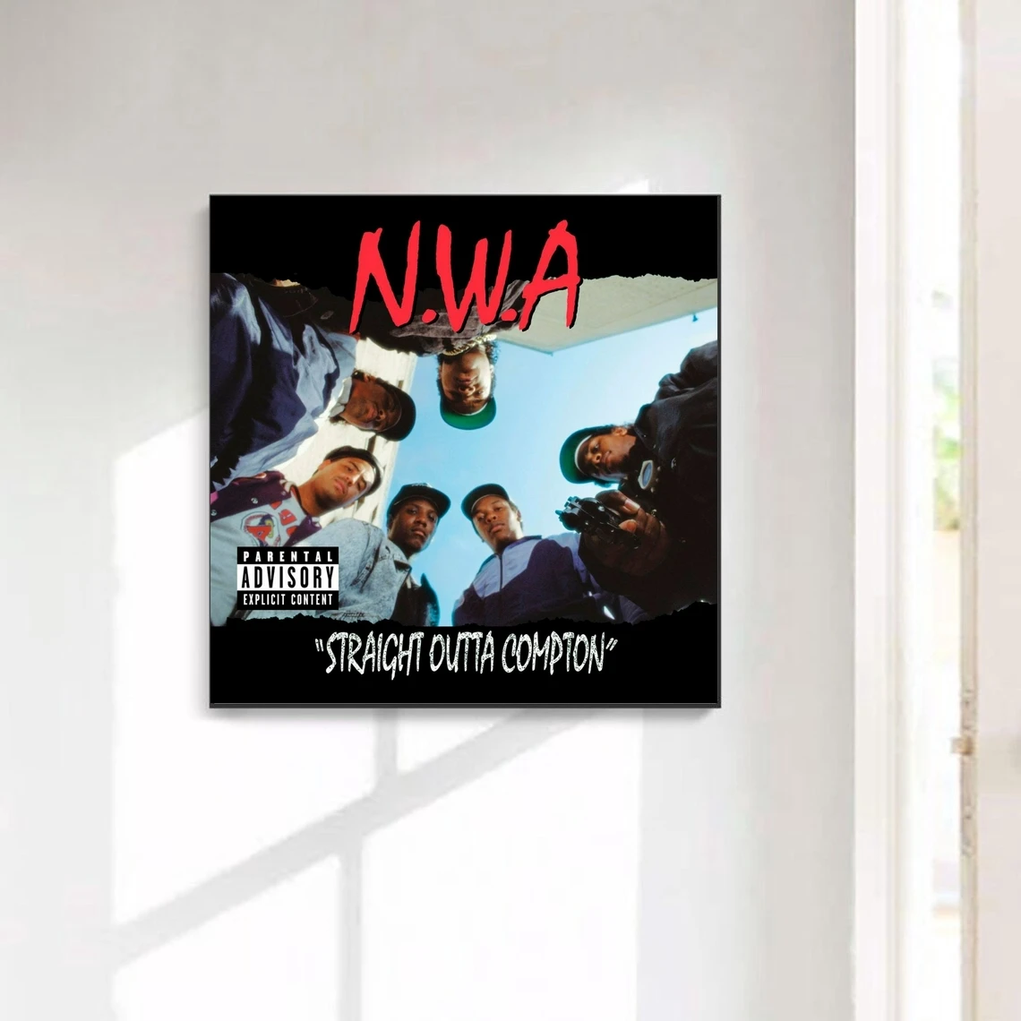 NWA Izravno Iz Комптона Album Rap-Glazbe Plakat Ispisuje Umjetničku Slikarstvo Na Platnu Zid Dnevnog boravka Home Dekor (Bez Okvira)