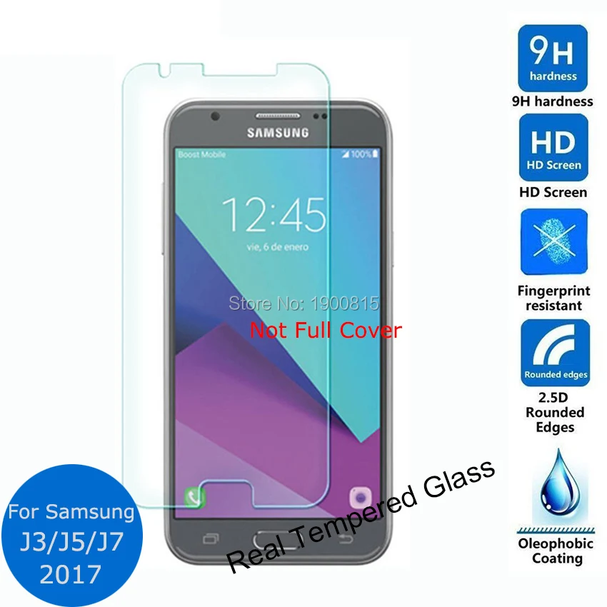 Za Samsung Galaxy J3 J5 J7 2017 Prednji Telefon Zaštitnik Zaslon Od Kaljenog Stakla 9h Prednja Zaštitna Zaštitna Folija je Zaštitna Folija Verre Trempe
