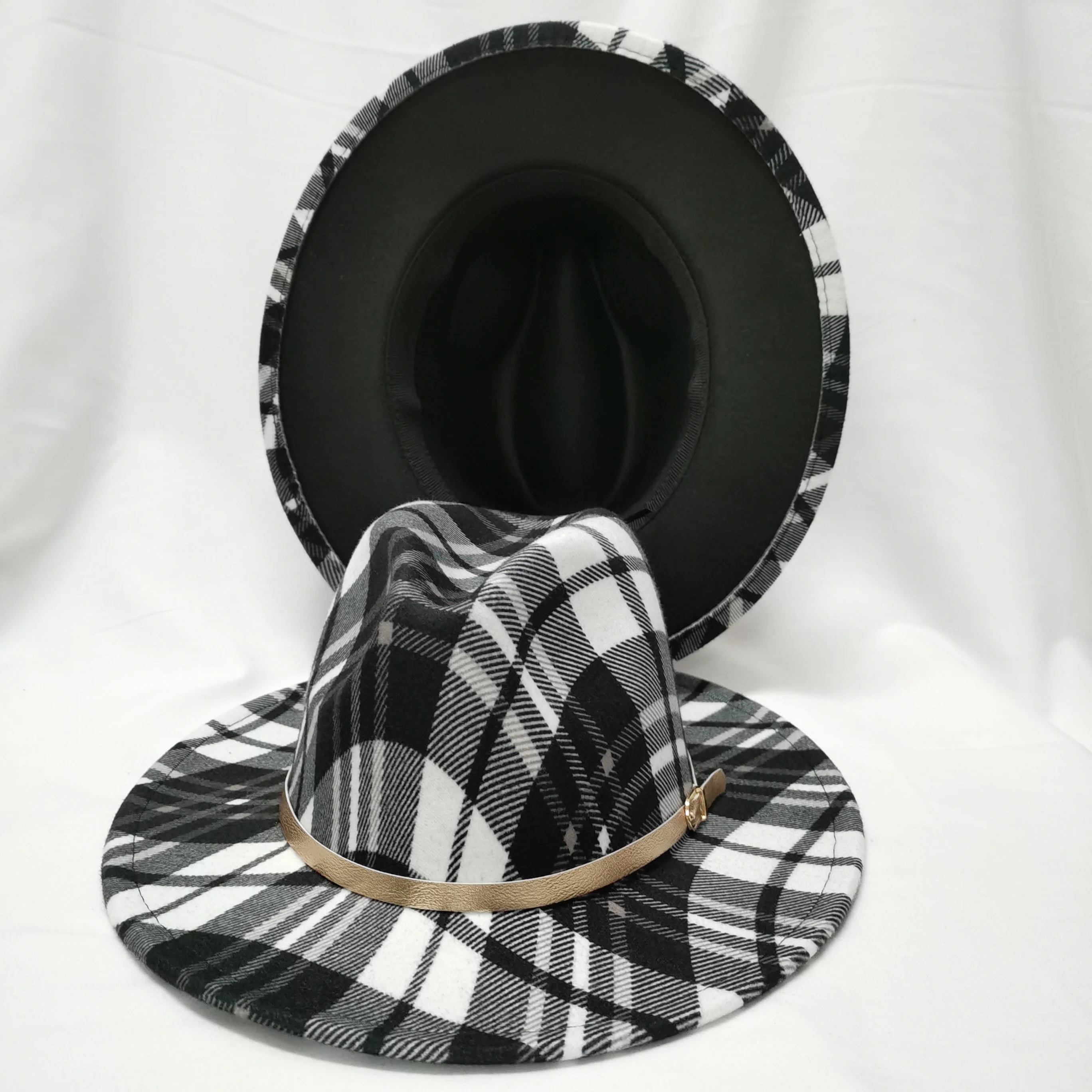 Osjetio kape šeširi za žene šešir s vezom cvijet фетровая šešir za zimski jazz šešir za muškarce unisex šešir kauboj фетровая šešir crkvenu šešir Slika 3 